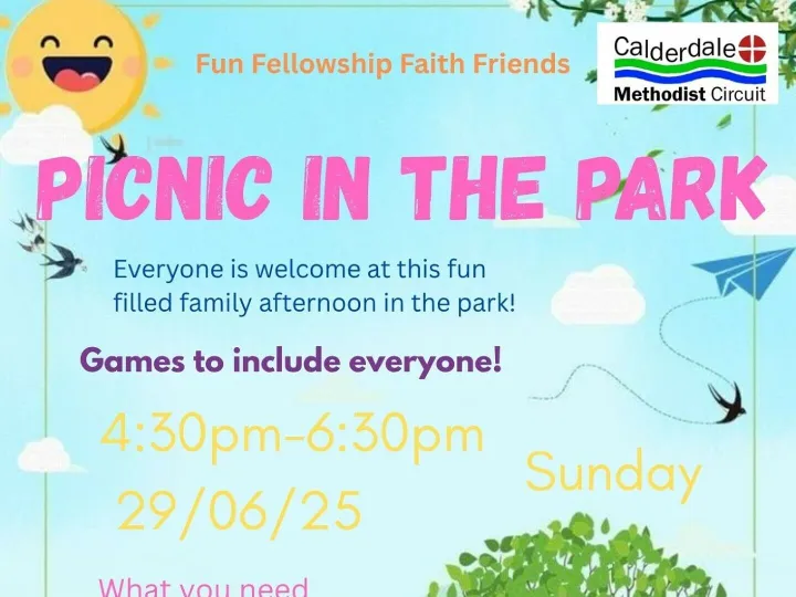 Picnic in The Park 29th June2025