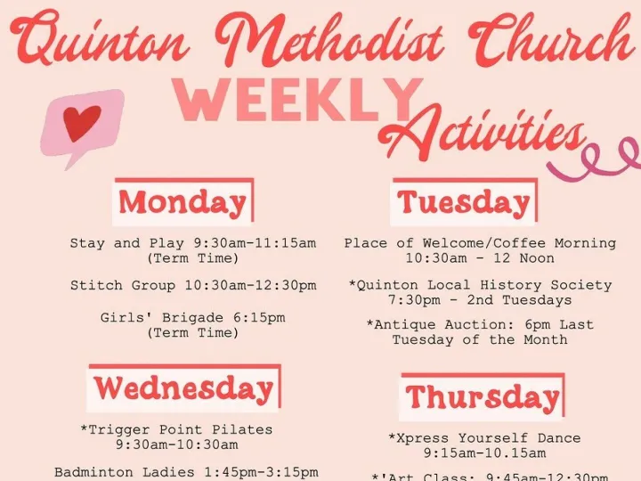 QMC Weekly Activities