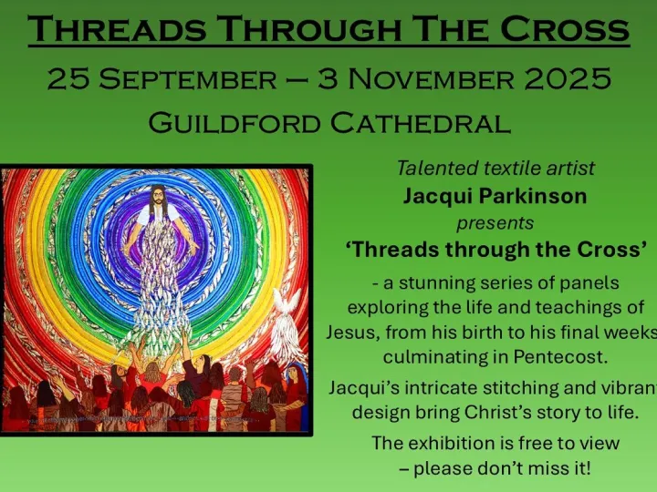 Threads Through The Cross Poster