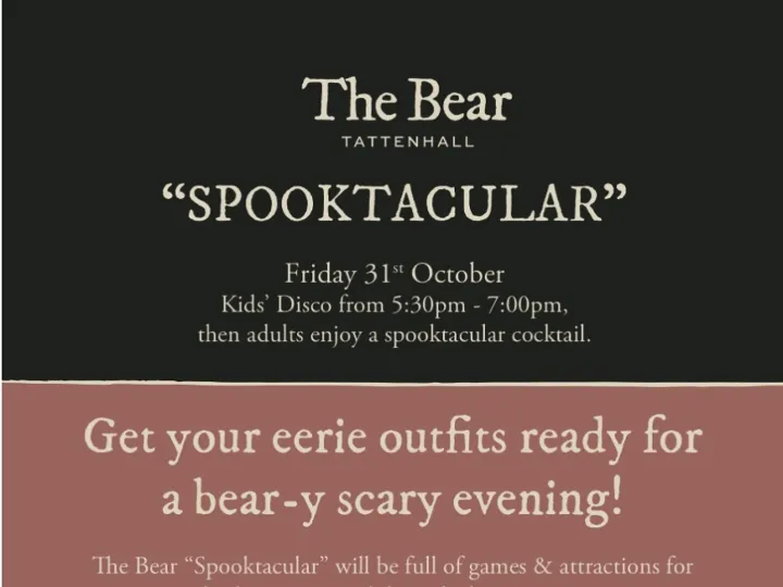 The Bear Spooktacular