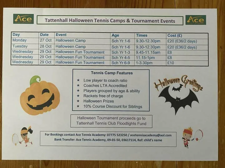 Tennis Half Term Camps