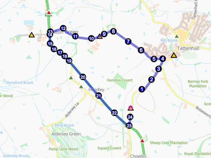 Tro8501 Rocky Lane (The Righi), Tattenhall, Plan