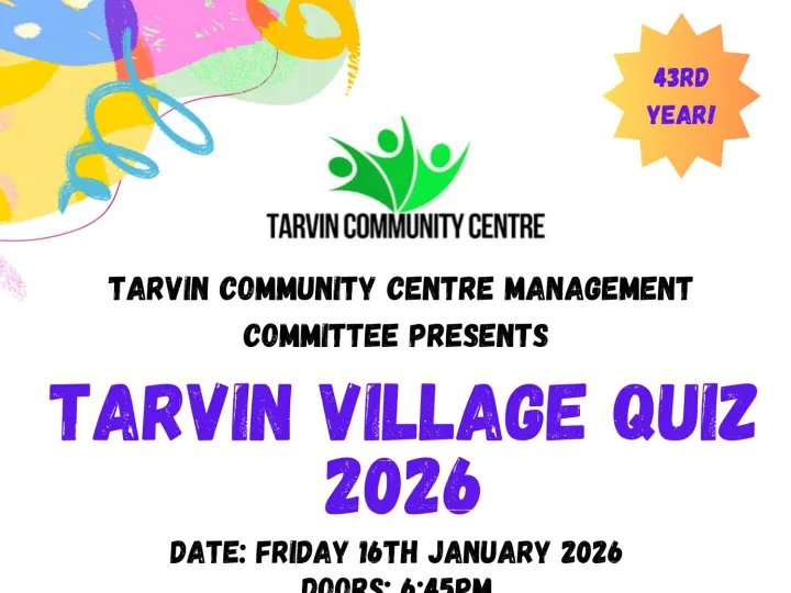 Tarvin Village Quiz Poster 2026