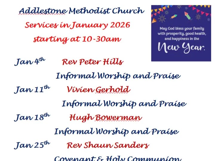 Jan 2026 Sunday Services