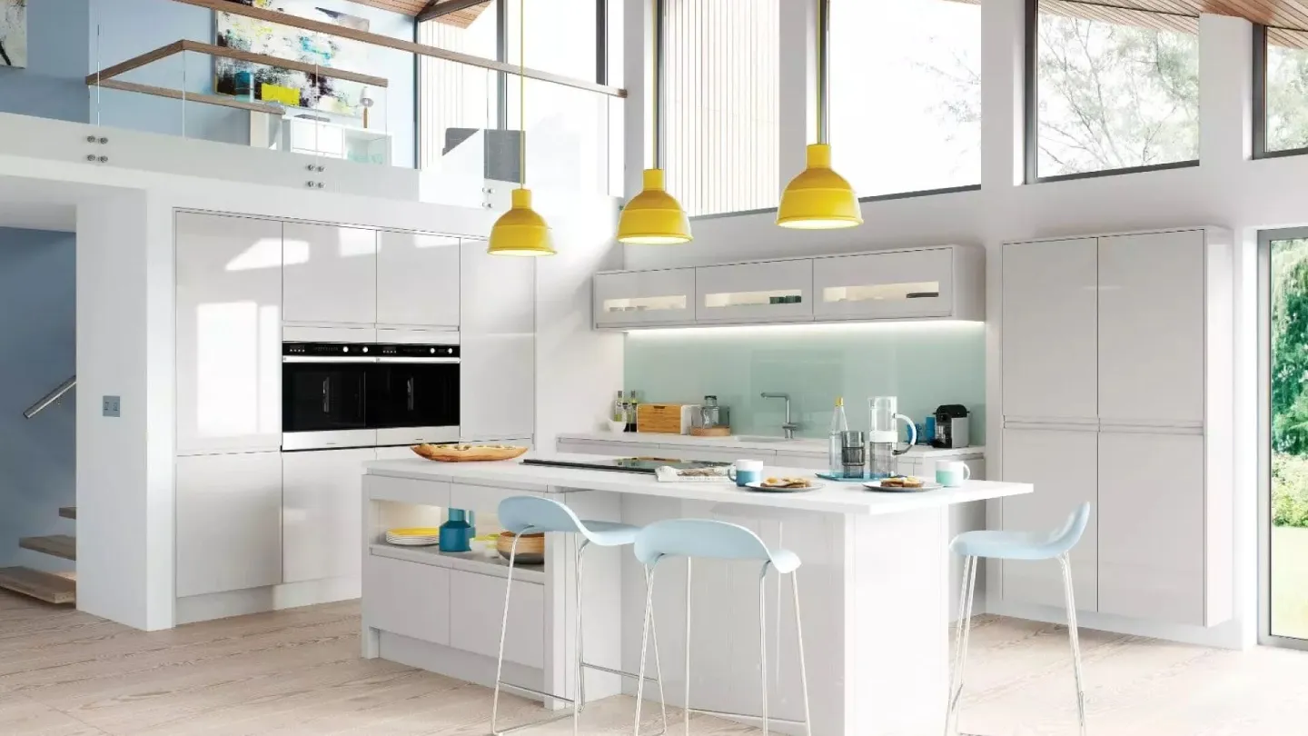 Alku Modern White Gloss L-Shap