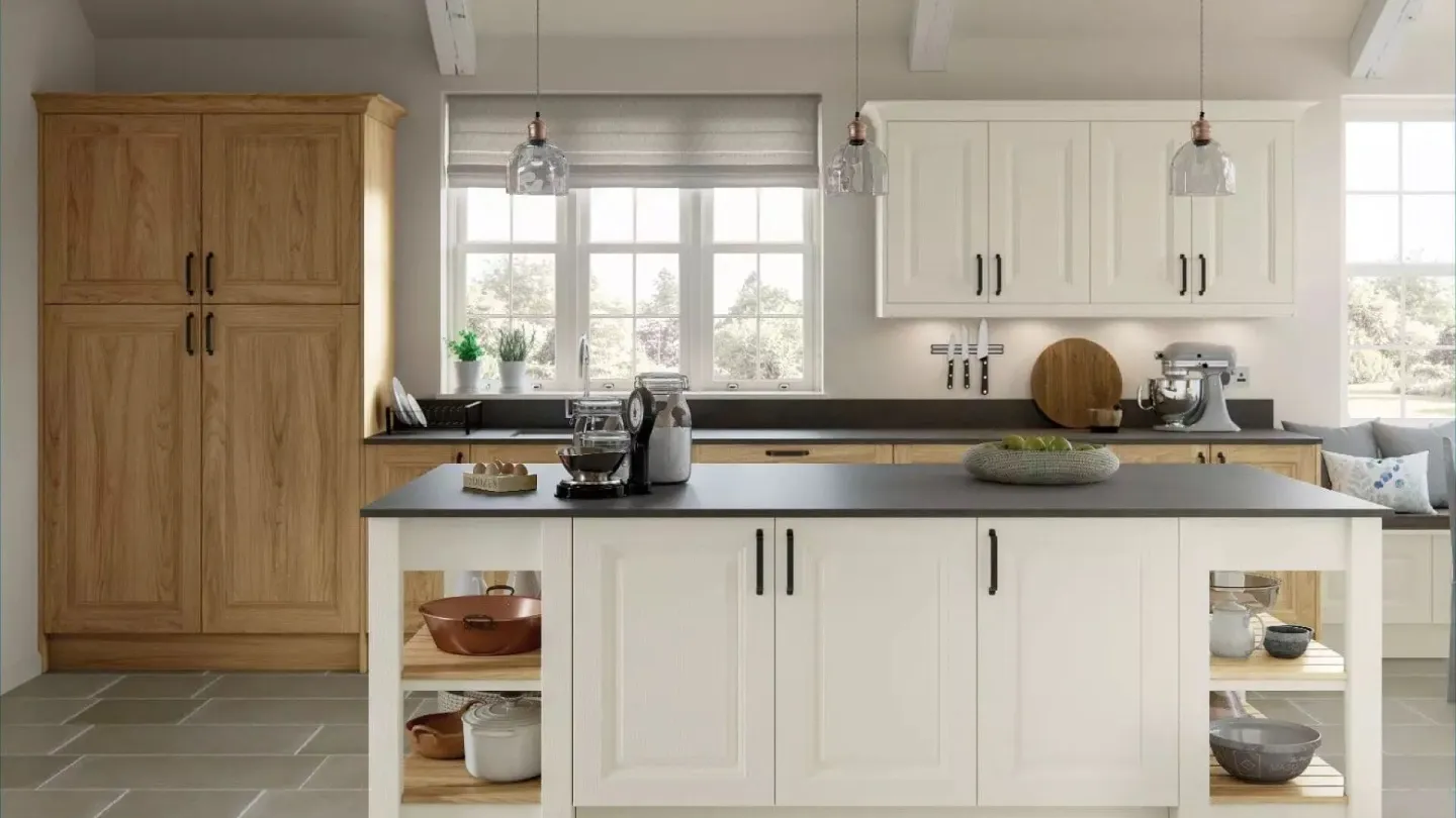 Alku White Wood Open Plan Shak